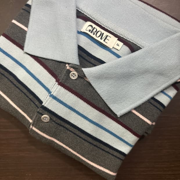 GROVE 그로브스토어 카렐 스트라이프 럭비티셔츠