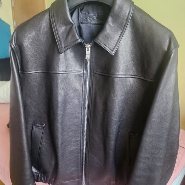 느와르라르메스 세미오버 가죽자켓 46