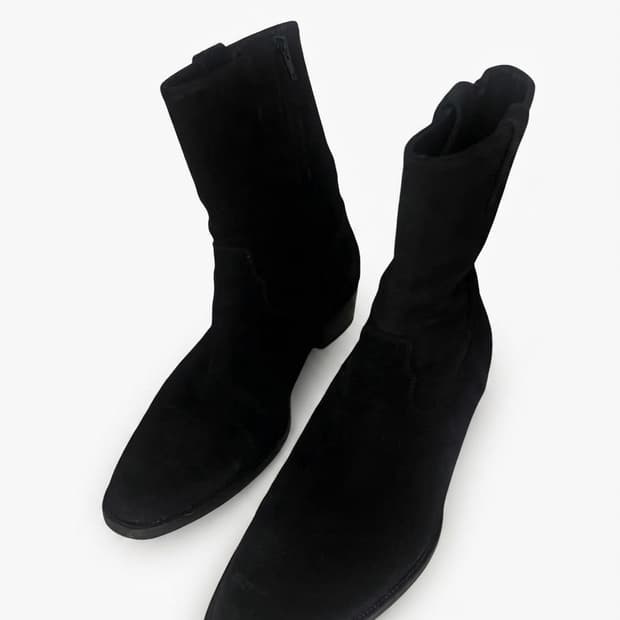 생로랑 14AW 스웨이드 웨스턴 부츠