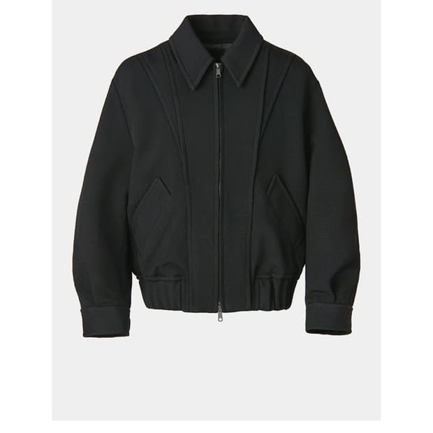 쿠어) 울 트윌 블루종 자켓 (블랙)