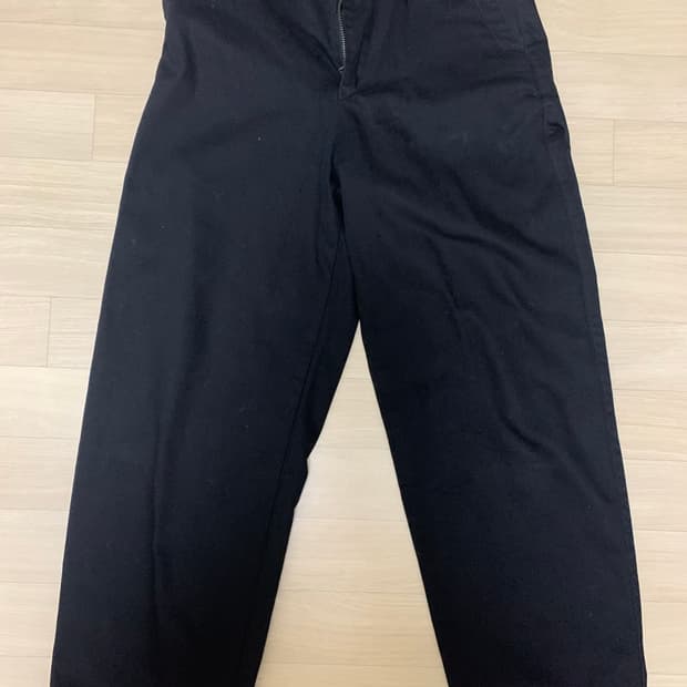 유니클로 와이드핏 치노팬츠 블랙73사이즈