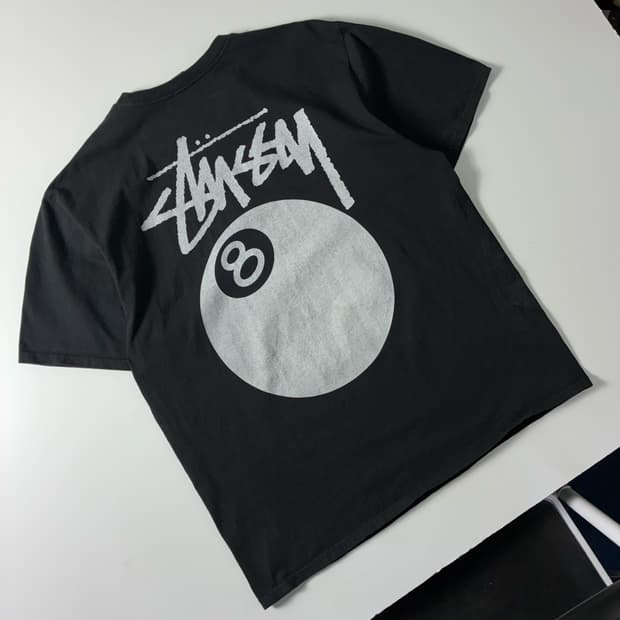 Stussy  스투시 8ball 피그먼트 다이드 반팔 티셔츠 