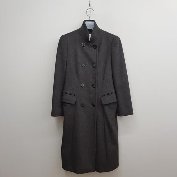 아르마니 꼴레지오니 이탈리아 울 더블 롱코트 40사이즈