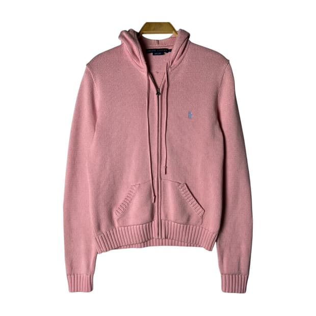 [Ralph Lauren] 랄프로렌 코튼 니트 후드집업