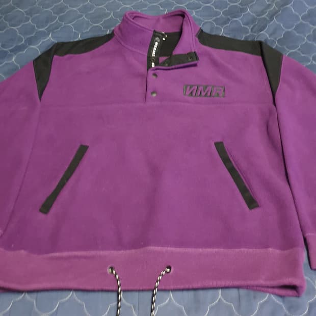 NUMERALS 하프 스냅버튼 플리스 자켓 퍼플 (M)