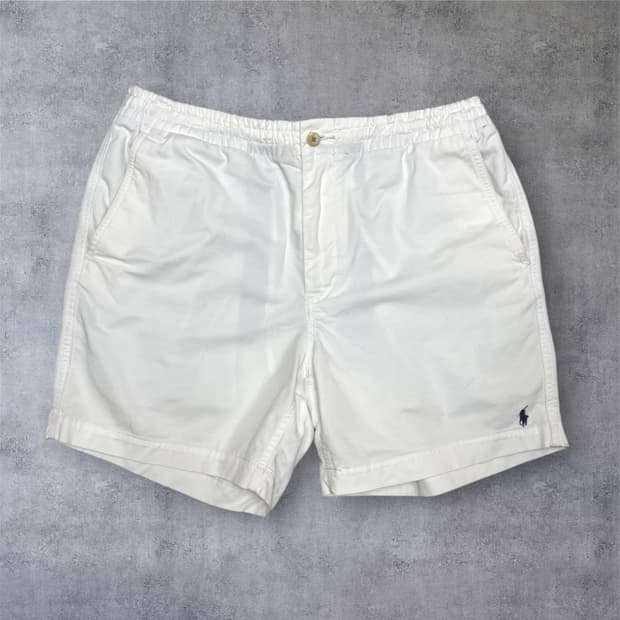 폴로 랄프로렌  화이트 프렙스터 치노 반바지 M