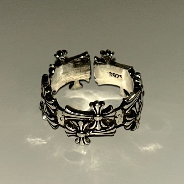 silver open ring