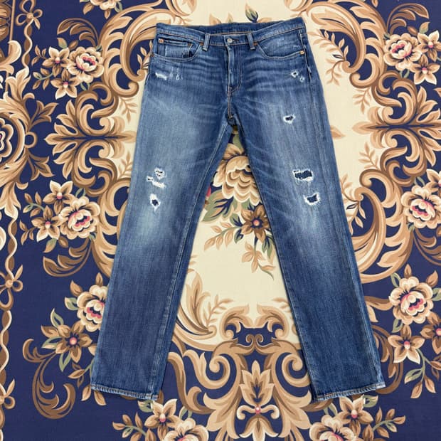 (34)리바이스 Levis 511 데미지 워싱 데님팬츠