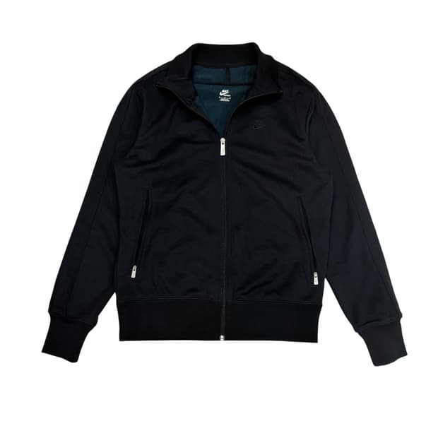 나이키 블랙 하이넥 트랙 탑