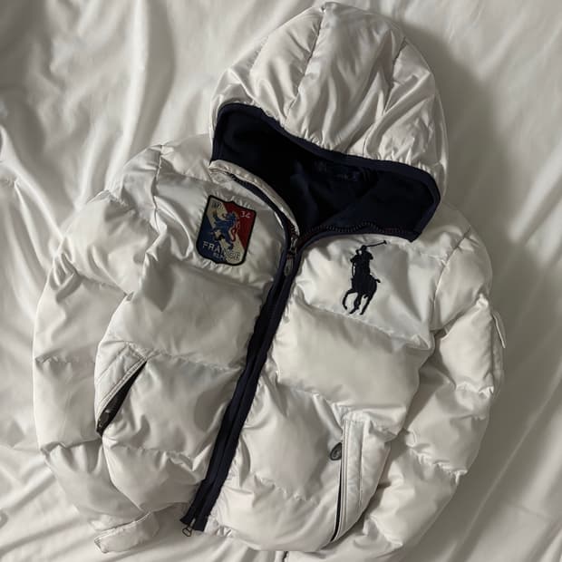 폴로 빅포니 프랑스 패딩 화이트 (유일매물)