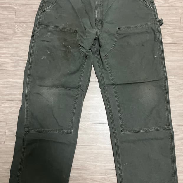 칼하트 더블니 모스그린 팬츠 38x30