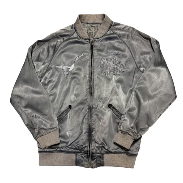 CORN 메탈릭 자수 스카쟌