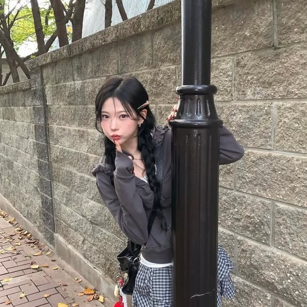 키레브 kirev Lace Drift Zip-Up 차콜