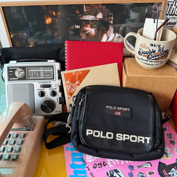 90년대 폴로스포츠 미니백 