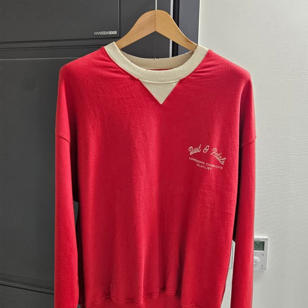 (새상품) 자라 레드 맨투맨 L