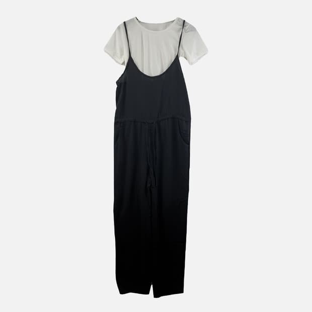 블랙 여자 점프수트 S N9586