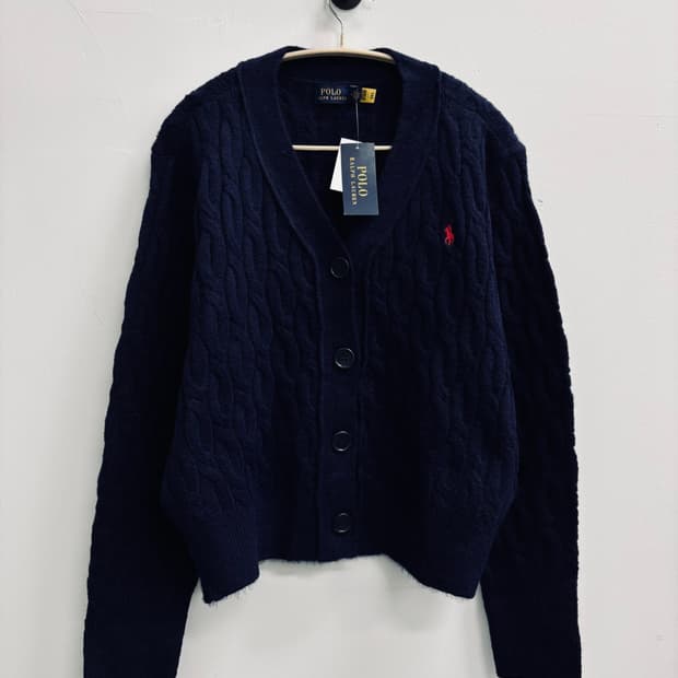 [새상품] Polo 폴로 랄프 로렌 코튼 케이블 가디건