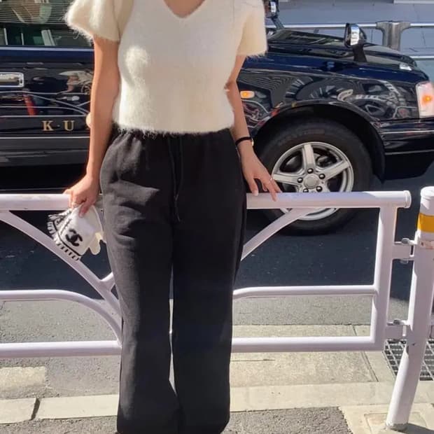 Leeds 더위시(현 리즈) 미우 알파카 반팔 니트 판매