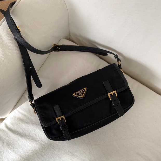프라다 빈티지 나일론 크로스백