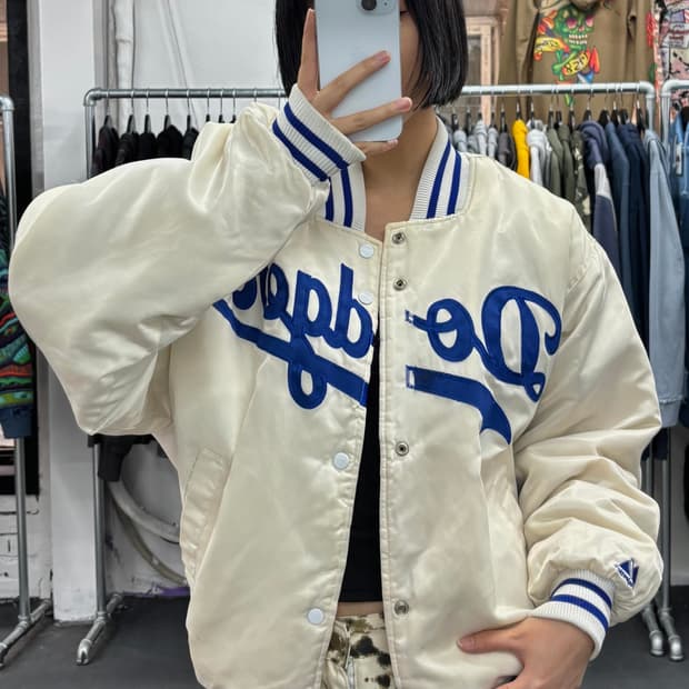 마제스틱 LA 다저스 바시티 자켓