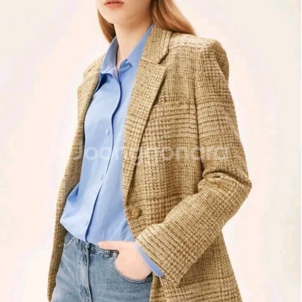 한섬 타임 2021 울 트위드 자켓 82-94-160사이즈