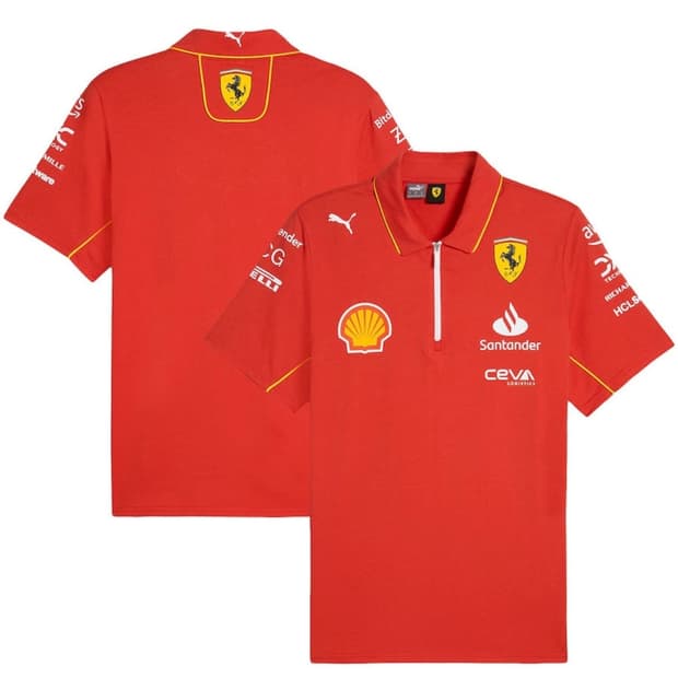 F1 스쿠데리아 페라리 2024 푸마 팀 폴로 반팔 L