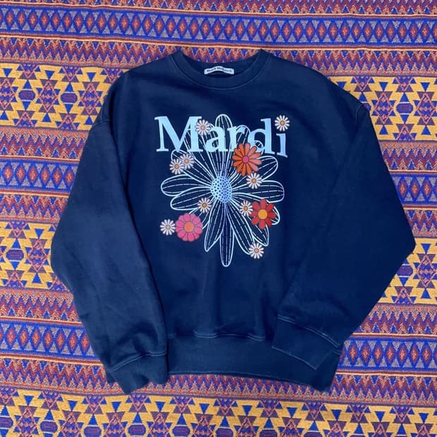 [one size] 마르디메크르디 여자 프린팅 맨투맨