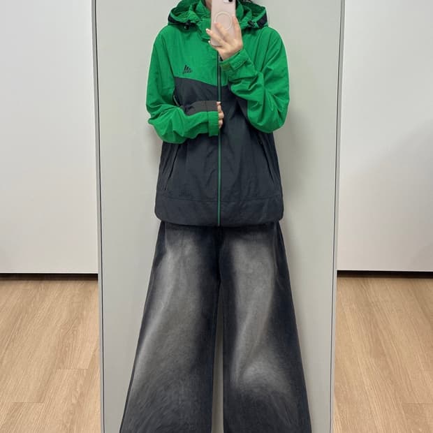 아디다스 올드스쿨 후드 바람막이 자켓