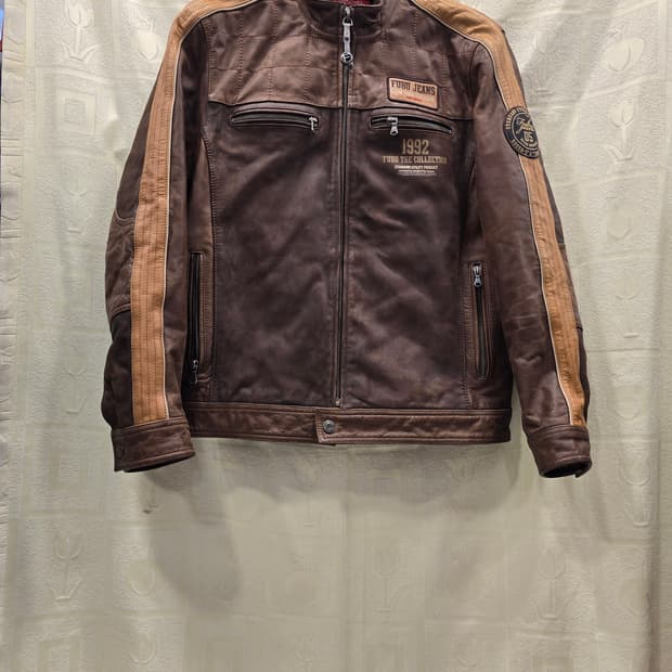 후부진스 FUBU 빈티지 가죽 자켓 L (100)