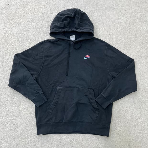 L 나이키 백로고 후드 티셔츠 0316M