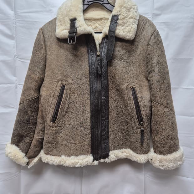 여성 b3 양털 무스탕