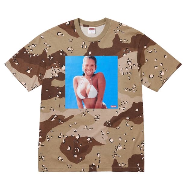 슈프림 x 에이펙스 티셔츠 초콜릿 칩 카모