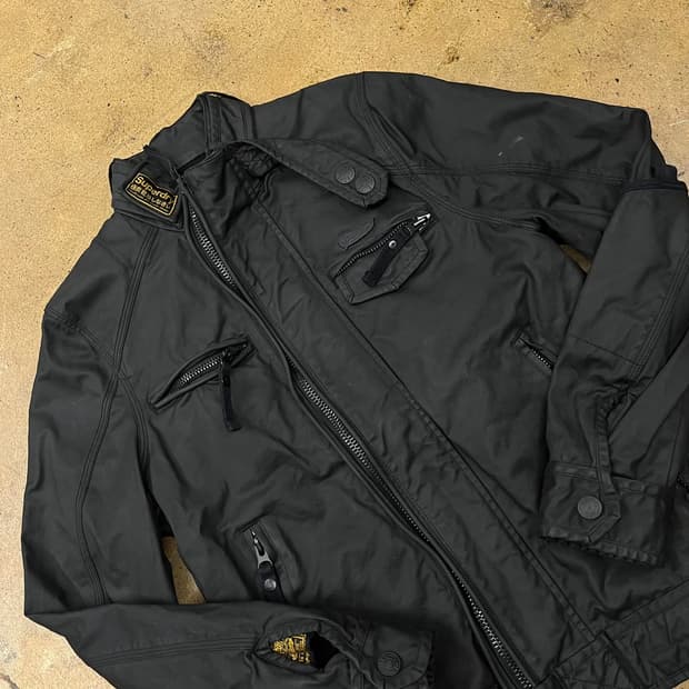 [정품] 슈퍼드라이 블랙 자켓 b19