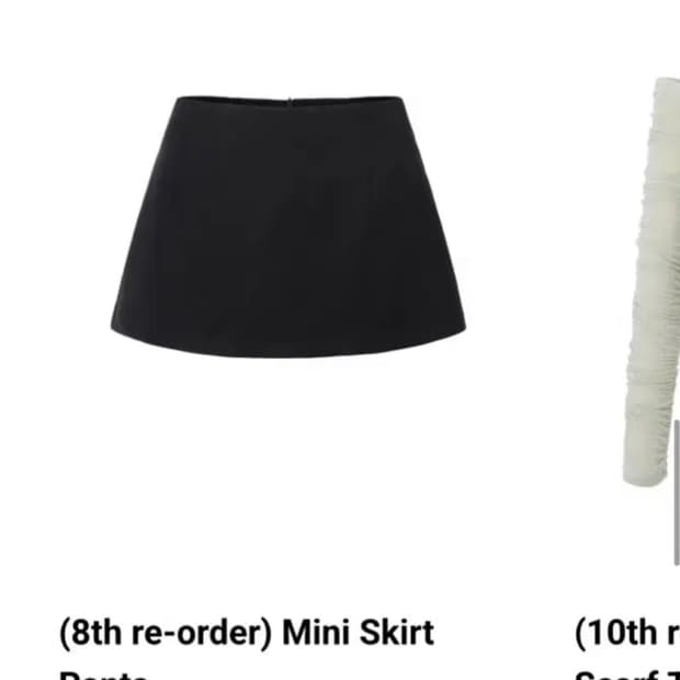 카키포인트 미니 스커트 팬츠 s
