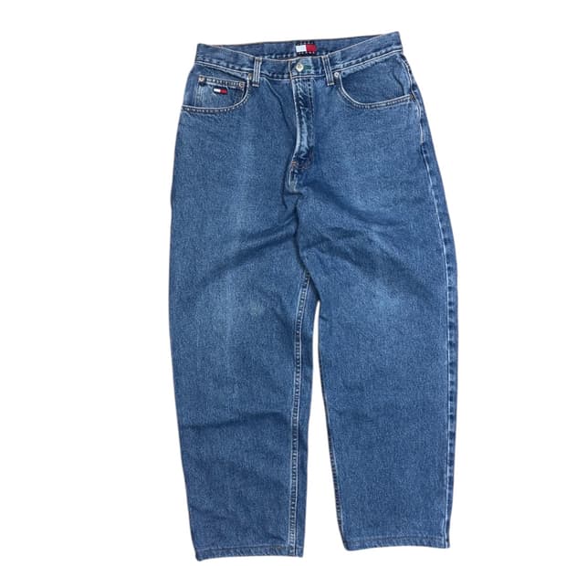 타미힐피거 올드스쿨 와이드 데님 