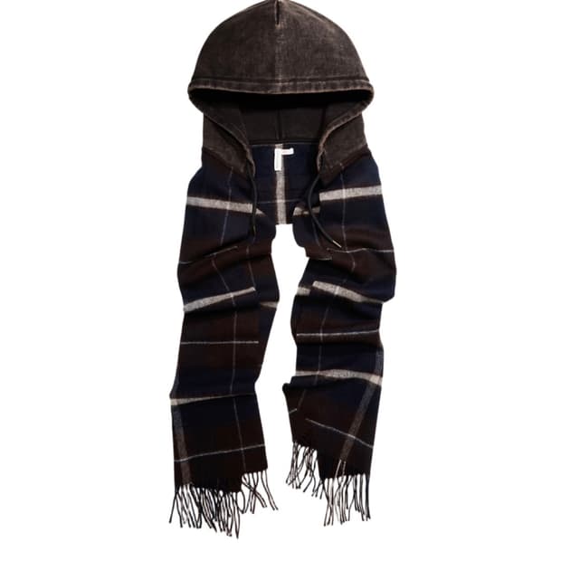 h&m 글렌마틴스 후드 머플러