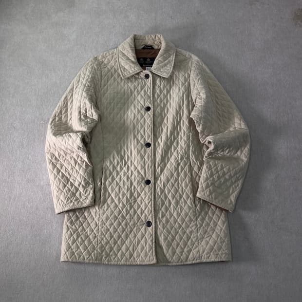 W 95 바버 퀄팅 버튼 자켓