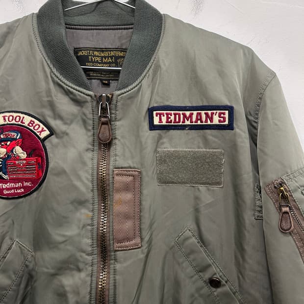 테드컴퍼니 빈티지 와펜 ma-1 항공점퍼