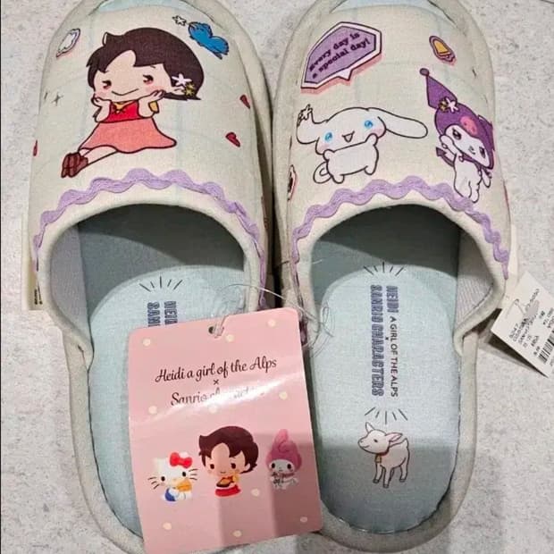 산리오 하이디 콜라보 실내화