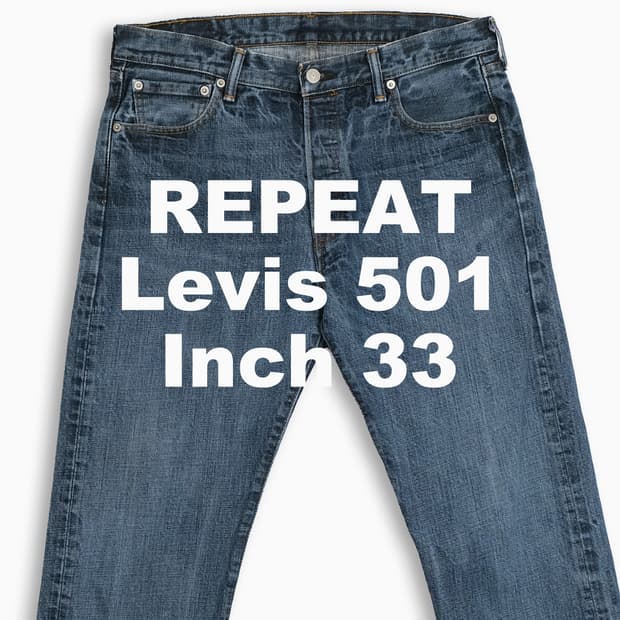 빈티지 리바이스 501 진청 33 인치 LV50134606