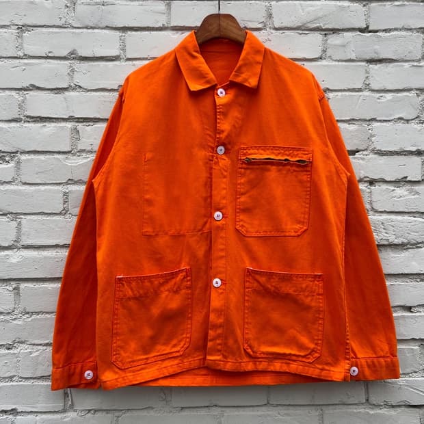 OLD VINTAGE "ORANGE" FRENCH 빈티지프렌치워크자켓