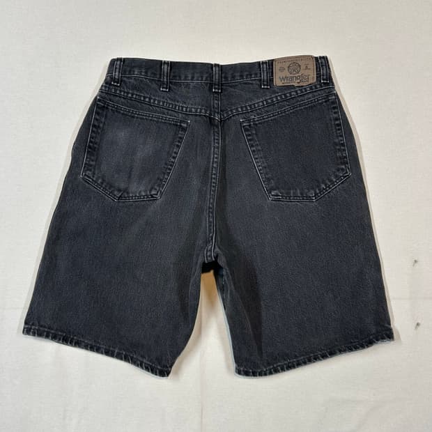 32inch) Wrangler 랭글러 흑청 데님 쇼츠 반바지