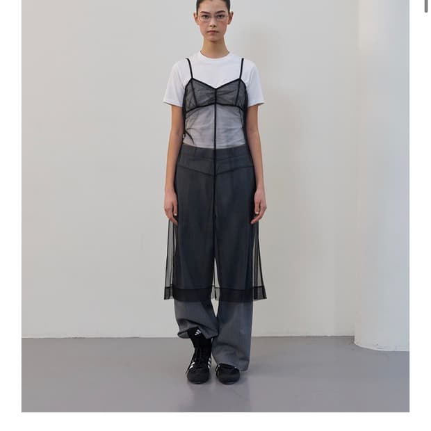 [새상품] LCDC 메쉬 레이어드 원피스 블랙