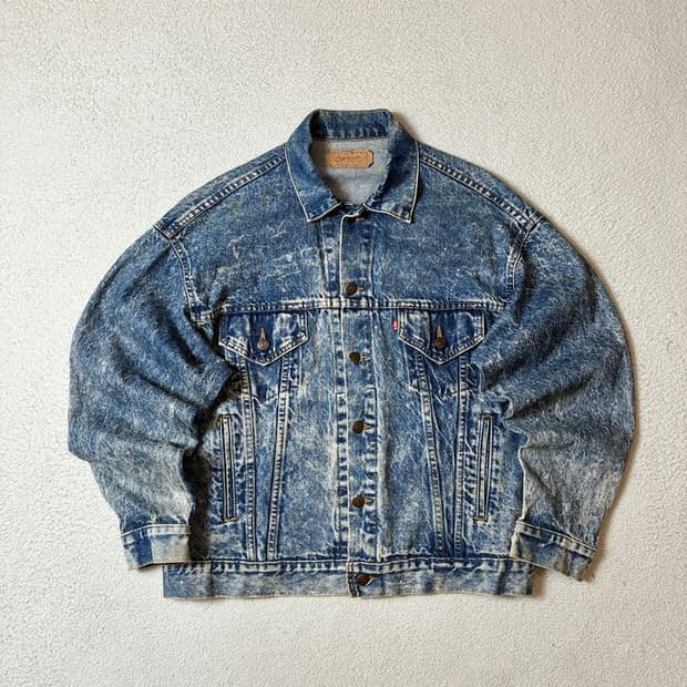 리바이스 80's USA 아이스워싱 트러커 데님 자켓 PN7965