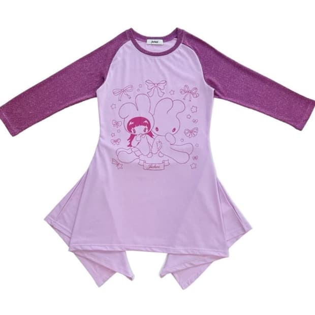 지초이 플레어 드레스 SS24 FLARED RAGLAN T-DRESS