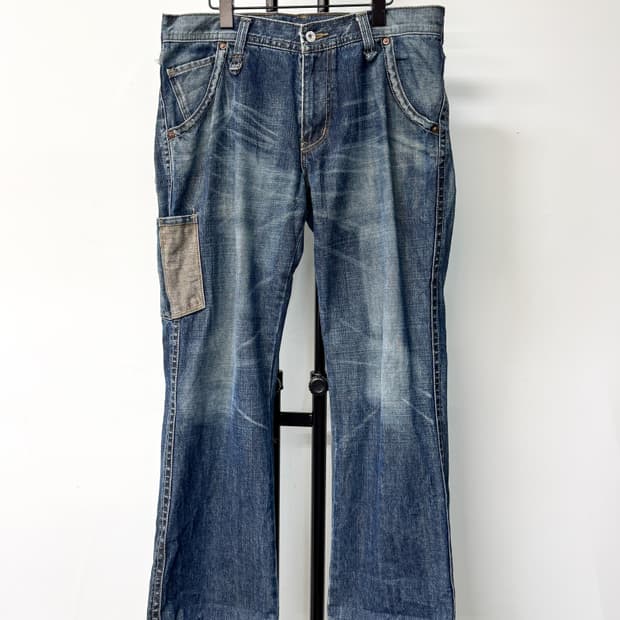 리바이스 워시드 데님 팬츠