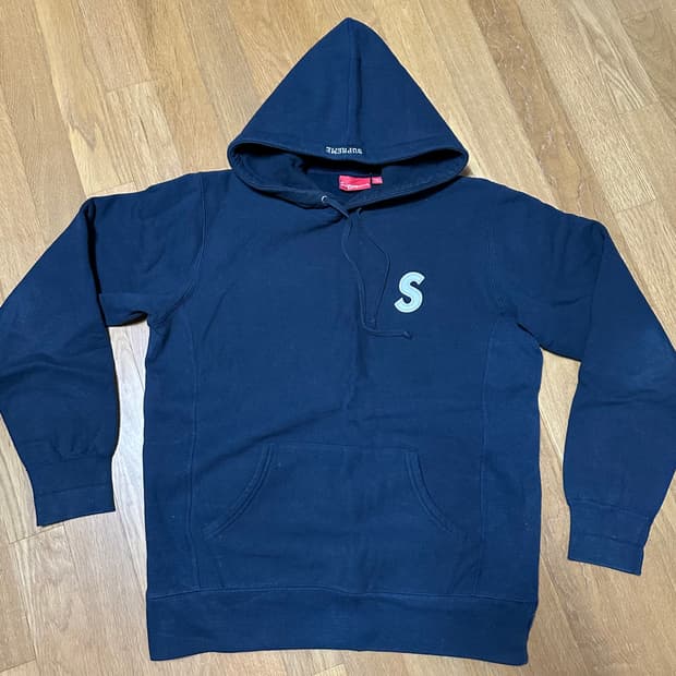 supreme 슈프림 16SS 3M 리플렉티브 S로고 후디 네이비 L