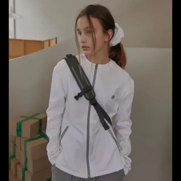 노컨텐츠 져지 자켓 화이트