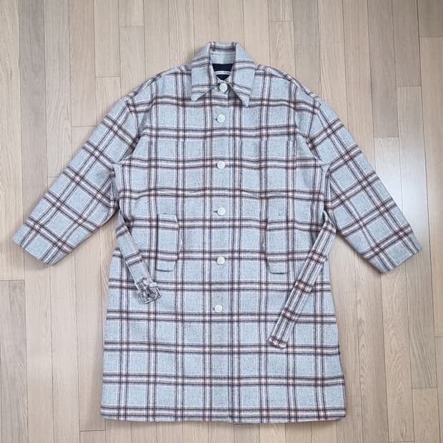 쇼트벗스터닝 한연아 울90% 오버핏  코트 S _ 여성