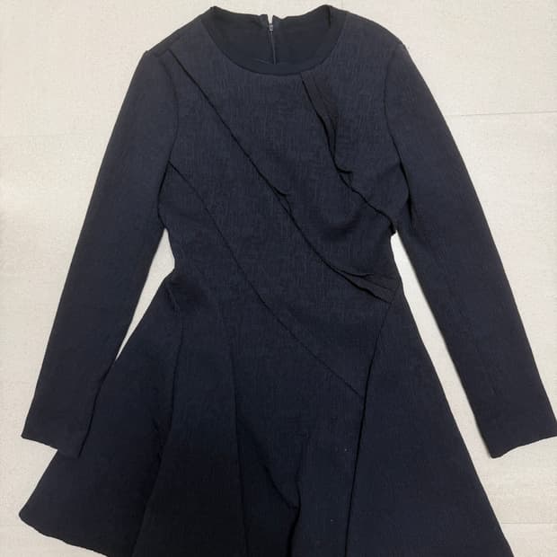 빈티지 절개 플레어 원피스